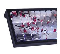 Tsungup Teclas PBT, impresión Lateral, 135 Teclas de Doble inyección Que Brillan a través del Estampado del Paisaje, Personalizadas, Perfil Cherry, interruptores Cherry MX, teclados mecánicos