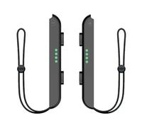 TSUOUKL 2 Paquetes de Controlador de Correa, Controlador de muñeca Correas de Muñeca para Controlador de Switch Joycon Tapas para Joystick Ajustable Correa de Muñeca (Negro)