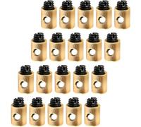 TSUOUKL 20 PCS Cables de acelerador para moto Clips de núcleo de alambre de motocicleta Abrazadera de cable de bicicleta Abrazadera de cable de bicicleta 5x6 mm Cable de acelerador de latón