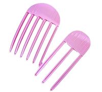 TSUOUKL 2PCS Volumizing Hair Root Lifting Combs Set,3 & 6 Teeth Female Forehead Bangs Clip,Hair Styling & Texturizing Tool Kit for Increased Volume