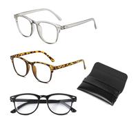 TSUOUKL 3 piezas gafas sin graduar mujer，gafas para ordenador，sin graduar hombre
