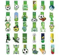 TSUOUKL 30 Piezas MarcapáGinas MagnéTicos, MarcapáGinas De FúTbol Infantil, PequeñOs Regalos para JóVenes, Estudiantes, Amigos, Amantes del FúTbol, Amantes del Libro