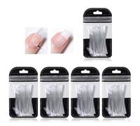 TSUOUKL 50 Piezas Tiras de Fibra de Vidrio para Uñas, Refuerzo de Seda para Nail Art, Soporte Físico para Gel y Acrílico, Herramienta de Manicura (Sin Pegamento), Anti-Roturas