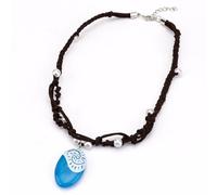 TSUOUKL Collar para Vaiana,Collar con colgante de océano de Moana, collar iluminado, collar con colgante trenzado a mano para mujeres y niñas