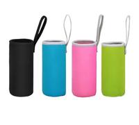 TSUOUKL Funda Térmica de Neopreno para Botellas, 4 Piezas - Funda Aislante para Botellas de Agua de Cristal y Acero Inoxidable, Cubierta Reutilizable para Mantener Bebidas Frías o Calientes