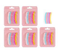 TSUOUKL Kit de 30 Cintas de Colores para Levantamiento de Pestañas - Almohadillas de Silicona Mixtas Lash Lift Ribbon - Bandas de Sujeción Reutilizables para Permanente, Rizado y Diseño de Mirada