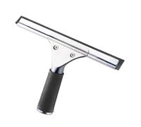 TSUOUKL Limpiacristales Ducha Profesional, Escobilla de Goma para Ventana de Acero Inoxidable para Limpiar y Secar Vidrio, Azulejos, Ventanas, Baño, para Eliminar Cualquier Resto de Agua 25 cm