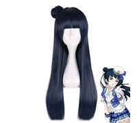 Tsushima Yoshiko Peluca Love Live Sunshine Cosplay Peluca Azul Pelo sintético LoveLive Sunshine Cosplay Tsushima Yoshiko