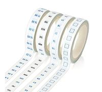 TSWNG 4 rollos Washi Tape Bullet Journal Fecha Cinta adhesiva para manualidades, cinta adhesiva Washi redespegable Masking Tape Scrapbook Planer cinta adhesiva para arte, cuaderno DIY calendario