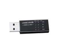 Tsynapter Detectores probadores de interfaces USB C a USB 3.2 con pantalla LED para carga rápida y transferencia de datos de hasta 10 Gbps, pantalla LED tipo C