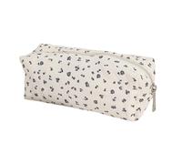 Tsynapter Estuche estético de gran capacidad para lápices, bolsa de maquillaje, estuches para bolígrafos, arcos, suministros escolares, gran capacidad, azul marino, Mass Beauty