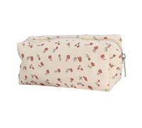 Tsynapter Estuche estético de gran capacidad para lápices, bolsa de maquillaje, estuches para bolígrafos, arcos, suministros escolares, gran capacidad, Flores pequeñas, Mass Beauty