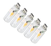 Tsynapter LED artificial sostenible sin llama alimentado por USB, diseño ABS seguro para iluminación de estado de ánimo circundante, camping, iluminación circundante