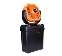Tsynapter Ventilador de camping con luz LED de 20000 mAh, batería de 4 velocidades, carga inversa de 6 L, cubo de agua, refrigeración al aire libre, recargable