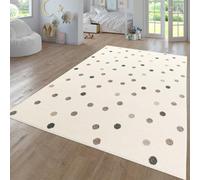 TT Home Alfombra De Habitacion Bebe Infantil Niña Niño De Juego Moderna Arcoíris Nube Motivo Animal Colorido, Color:GrisRosaBeige, Tamaño:133x190 cm