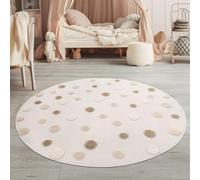TT Home Alfombra Infantil Alfombra habitación Infantil Alfombra Juego Redonda Pelo Corto Motivo montañas 3D Suave Moderno, Tamaño:120 cm Redondo