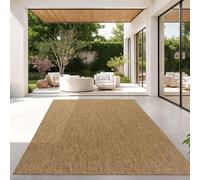 TT Home Alfombra para Exterior Alfombra Cocina Balcón Terraza Diseño Monocolor Moderna, Color:Café, Tamaño:300x400 cm