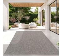 TT Home Alfombra para Exterior Alfombra Cocina Balcón Terraza Diseño Monocolor Moderna, Color:Gris, Tamaño:300x400 cm