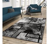TT Home Alfombra Salon De Habitacion Pelo Corto Vintage Moteado Moderna Dibujo Geometrico, Color:Gris 2, Tamaño:240x340 cm