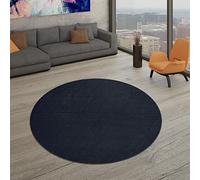 TT Home Alfombra Salón Pelo Corto Moderno Diseño Liso Moderno Atemporal, Color:Azul Marino, Tamaño:140x200 cm