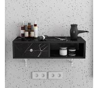 TT-YEC Banco De Herramientas Profesional De Pared Para Barbería, Estación De Barbería Profesional De Madera Con Cajones Y Soporte Para Secador De Pelo.,El60×w30×h16cm