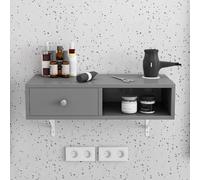 TT-YEC Banco De Herramientas Profesional De Pared Para Barbería, Estación De Barbería Profesional De Madera Con Cajones Y Soporte Para Secador De Pelo.,Al60×w30×h16cm