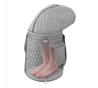 TT-YEC Baño De Pies Portátil A La Altura De La Rodilla, Cubo Plegable Para Remojar Los Pies Con Asa, Spa Para Pies Para Hombres Y Mujeres, Baño De Pies De Viaje,Gris