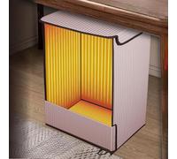 TT-YEC Calentador De Pies Eléctrico Plegable Para Uso Debajo Del Escritorio, Calentador Liviano Con Temporizador De 4 Niveles, Pequeño Calentador Personal Para Rodillas, Piernas Y Pies.,A