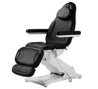 TT-YEC Cama De Belleza Profesional, Reclinador De Tatuaje De Masaje Eléctrico, Altura Ajustable, Cama De Spa Con Respaldo Y Reposapiés Ajustables, 3 Motor Salón De Belleza Cama Facial,Negro