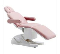TT-YEC Camilla De Belleza De 3 Motores De Alta Resistencia, Sillón De Spa Eléctrico Profesional Para Salón, Altura Ajustable De 56 A 81 Cm, Respaldo Y Reposapiernas Ajustables,Rosado
