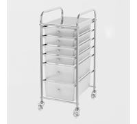 TT-YEC Carro De Almacenamiento Móvil De Gran Capacidad, Organizador De Estanterías Para Peluquería Con 4-20 Cajones, Armario De Almacenamiento Con Ruedas Para Salón De Belleza.,6 drawers a