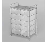 TT-YEC Carro De Almacenamiento Móvil De Gran Capacidad, Organizador De Estanterías Para Peluquería Con 4-20 Cajones, Armario De Almacenamiento Con Ruedas Para Salón De Belleza.,10 drawers a
