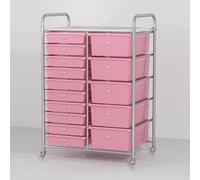 TT-YEC Carro De Almacenamiento Móvil De Gran Capacidad, Organizador De Estanterías Para Peluquería Con 4-20 Cajones, Armario De Almacenamiento Con Ruedas Para Salón De Belleza.,15 drawers b