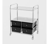 TT-YEC Carro De Almacenamiento Móvil De Gran Capacidad, Organizador De Estanterías Para Peluquería Con 4-20 Cajones, Armario De Almacenamiento Con Ruedas Para Salón De Belleza.,4 drawers b