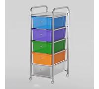 TT-YEC Carro De Almacenamiento Móvil De Gran Capacidad, Organizador De Estanterías Para Peluquería Con 4-20 Cajones, Armario De Almacenamiento Con Ruedas Para Salón De Belleza.,5 drawers a