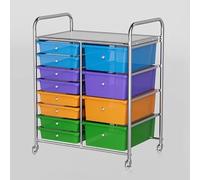 TT-YEC Carro De Almacenamiento Móvil De Gran Capacidad, Organizador De Estanterías Para Peluquería Con 4-20 Cajones, Armario De Almacenamiento Con Ruedas Para Salón De Belleza.,12 drawers a