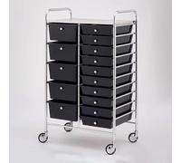 TT-YEC Carro De Almacenamiento Móvil De Gran Capacidad, Organizador De Estanterías Para Peluquería Con 4-20 Cajones, Armario De Almacenamiento Con Ruedas Para Salón De Belleza.,15 drawers d