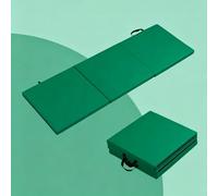 TT-YEC Colchoneta De Gimnasia De Triple Pliegue Y Grosor Reforzado, Colchoneta De Cuero Sintético PU Que Absorbe Los Impactos, Colchoneta De Equilibrio Deportivo,E