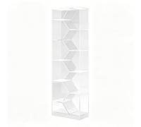 TT-YEC Estantería Creativa E Irregular De Acrílico para Discos, Estantería Abierta De Gran Capacidad para Medios Audiovisuales Y Librería con Estantes,High160cm c