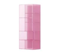 TT-YEC Estantería Moderna Minimalista De Acrílico De Pie, Estante Esquinero De Pie para CD, Estante para Discos De Vinilo, Estante Expositor Cúbico para Objetos De Colección,High120cm c