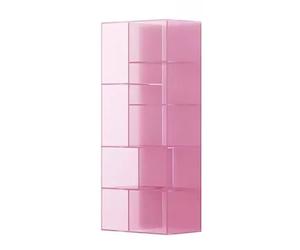 TT-YEC Estantería Moderna Minimalista De Acrílico De Pie, Estante Esquinero De Pie para CD, Estante para Discos De Vinilo, Estante Expositor Cúbico para Objetos De Colección,High120cm c