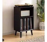 TT-YEC Estantería Retro para CD, Armario De Madera para Discos De Vinilo, Armario para Almacenamiento Multimedia, Estantería De Pie para Cómics Multimedia,H85cm c