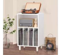 TT-YEC Estantería Retro para CD, Armario De Madera para Discos De Vinilo, Armario para Almacenamiento Multimedia, Estantería De Pie para Cómics Multimedia,H85cm d