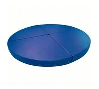 TT-YEC Esterilla Redonda Y Plegable para Pole Dance/Fitness, Esterilla De Seguridad Y Anticaídas, Esterilla De Cuero Sintético PU Que Absorbe Los Impactos, 10 Cm De Grosor,A l200cm/78.74in
