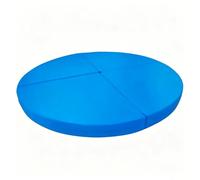 TT-YEC Esterilla Redonda Y Plegable para Pole Dance/Fitness, Esterilla De Seguridad Y Anticaídas, Esterilla De Cuero Sintético PU Que Absorbe Los Impactos, 10 Cm De Grosor,N l160cm/62.99in