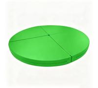 TT-YEC Esterilla Redonda Y Plegable para Pole Dance/Fitness, Esterilla De Seguridad Y Anticaídas, Esterilla De Cuero Sintético PU Que Absorbe Los Impactos, 10 Cm De Grosor,F l160cm/62.99in