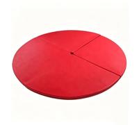 TT-YEC Esterilla Redonda Y Plegable para Pole Dance/Fitness, Esterilla De Seguridad Y Anticaídas, Esterilla De Cuero Sintético PU Que Absorbe Los Impactos, 10 Cm De Grosor,B l160cm/62.99in