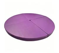 TT-YEC Esterilla Redonda Y Plegable para Pole Dance/Fitness, Esterilla De Seguridad Y Anticaídas, Esterilla De Cuero Sintético PU Que Absorbe Los Impactos, 10 Cm De Grosor,E l120cm/47.24in
