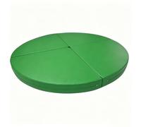 TT-YEC Esterilla Redonda Y Plegable para Pole Dance/Fitness, Esterilla De Seguridad Y Anticaídas, Esterilla De Cuero Sintético PU Que Absorbe Los Impactos, 10 Cm De Grosor,H l150cm/59.05in