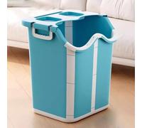TT-YEC Gran Capacidad De Baño De Baño De Pies, Cubo De Baño De Pies Portátiles Plegables, Baño De Pies Con Manija Y Bolas De Masaje, Tazón De Spa De Pie Grande, Baño De Plástico